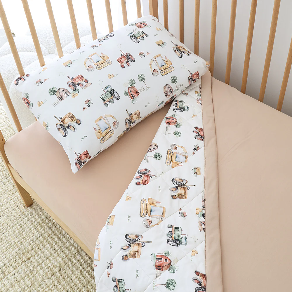Diggers & Tractors Organic Cotton Cot Comforter - Image 10