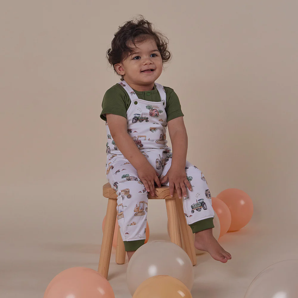 Diggers & Tractors Organic Snuggle Overalls - Image 10