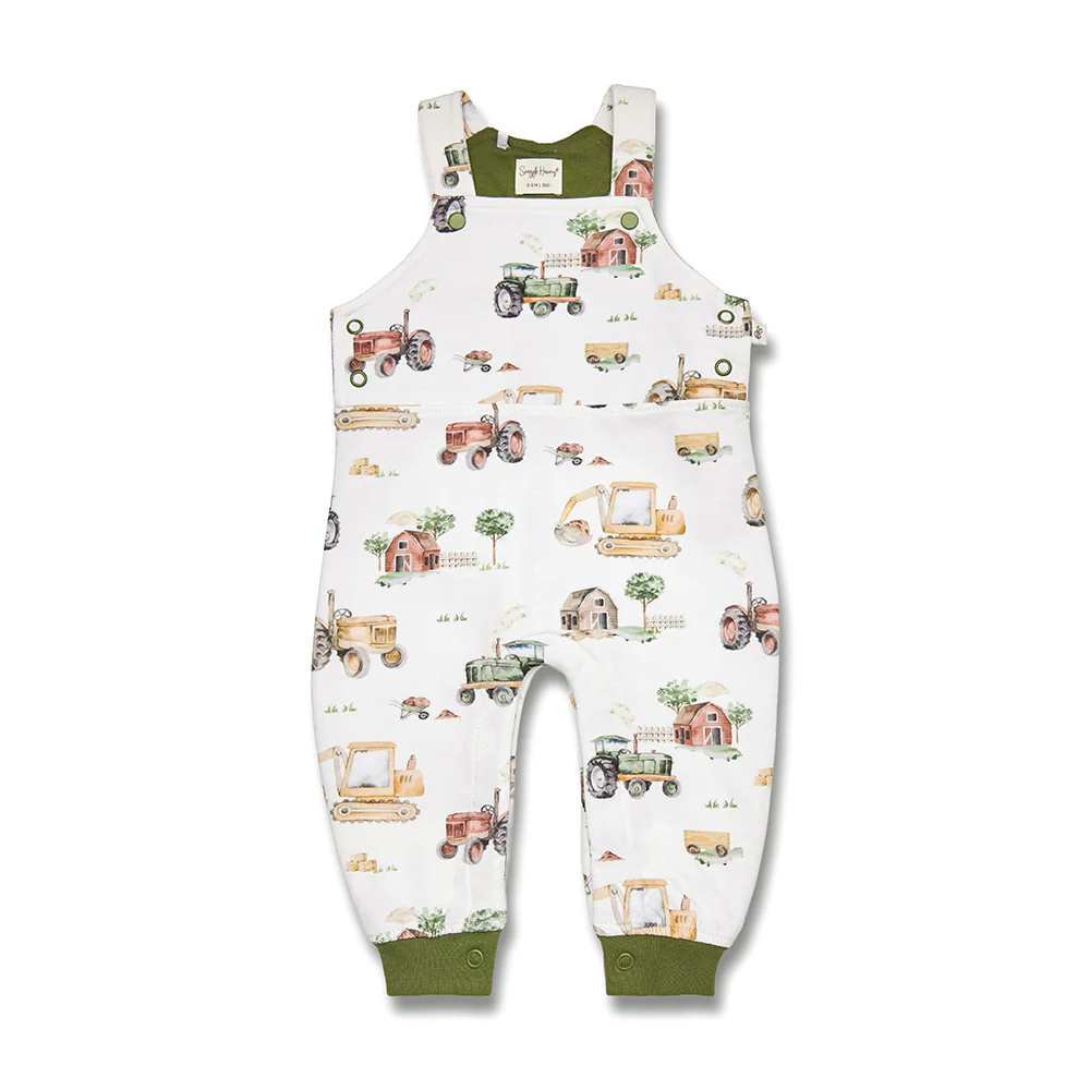 Diggers & Tractors Organic Snuggle Overalls - Image 2