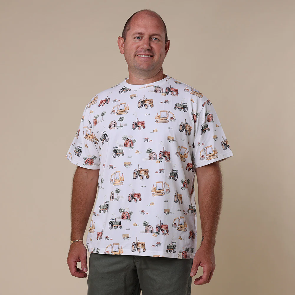 Diggers & Tractors Organic Unisex T-Shirt - Image 3