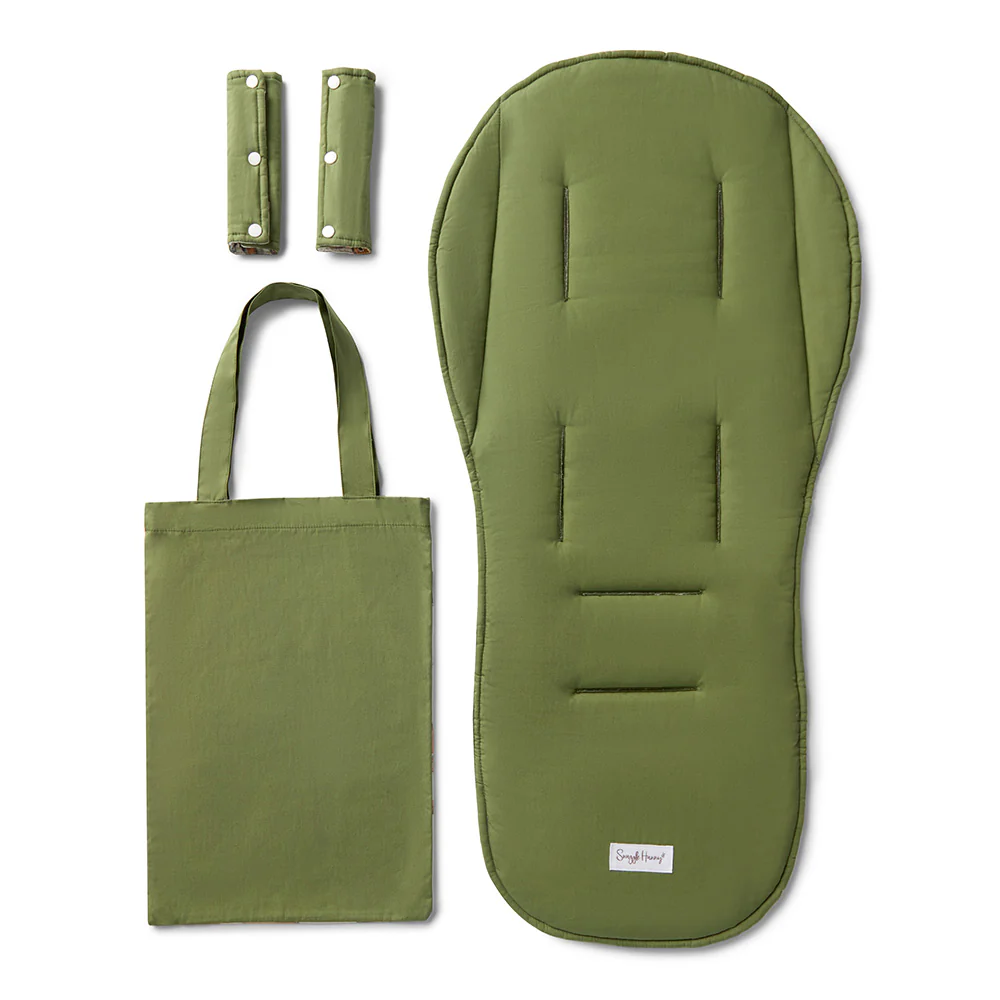 Bundle - Diggers & Tractors Pram Liner & Strap Cover Set - Image 6