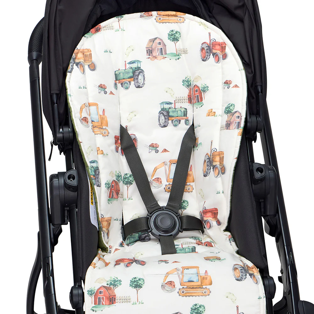 Diggers & Tractors Universal Organic Pram Liner - Image 4