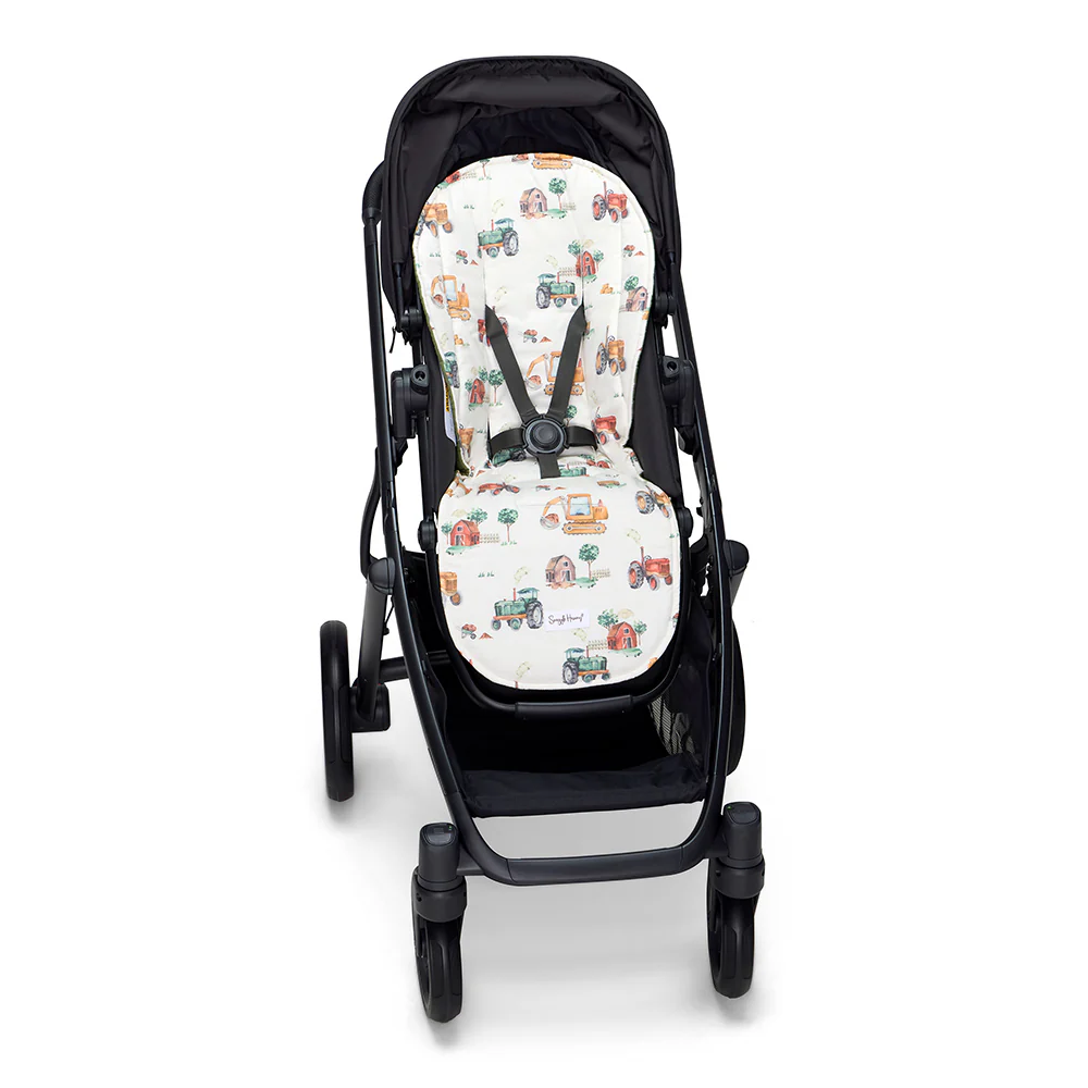 Diggers & Tractors Universal Organic Pram Liner - Image 5