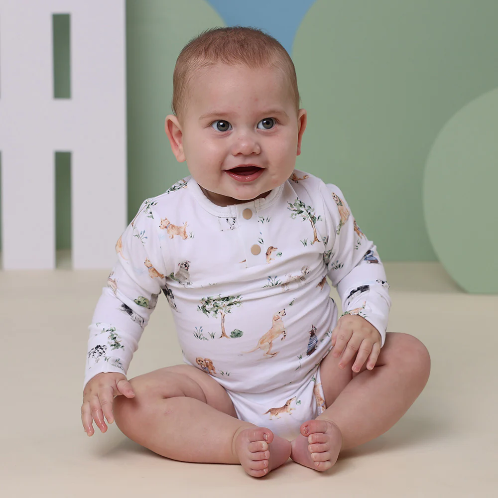 Dog Park Long Sleeve Organic Bodysuit - Image 7