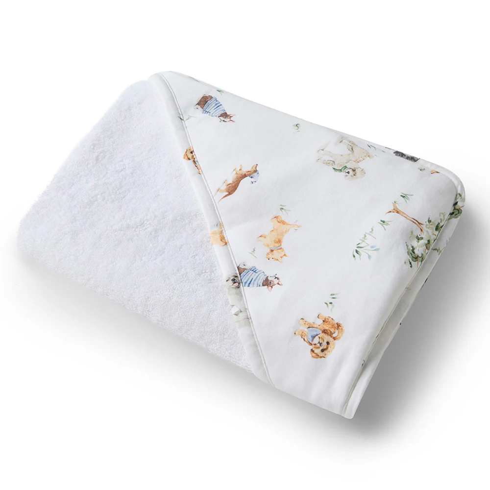 Dog Park Organic Baby Towel & Wash Cloth Set - Image 6