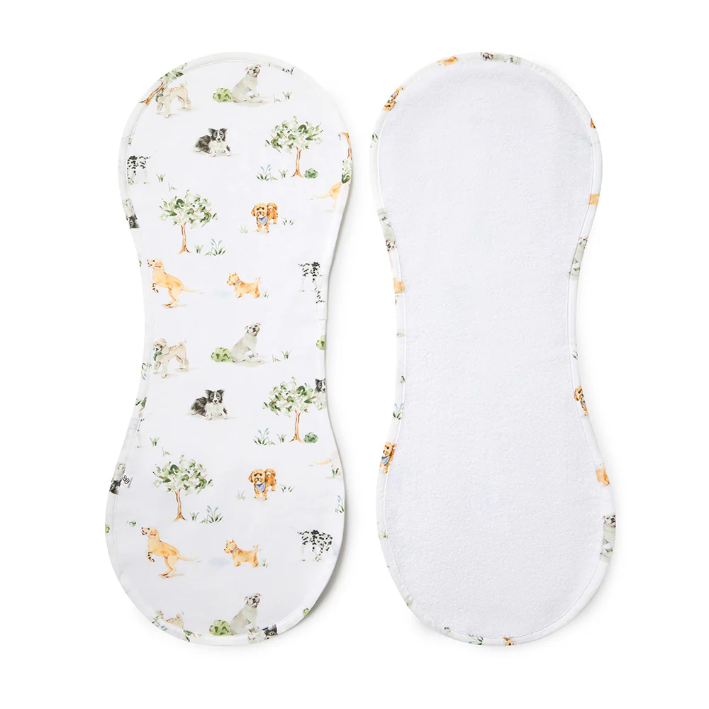 Dog Park Organic Cotton Burp Cloth - Image 2