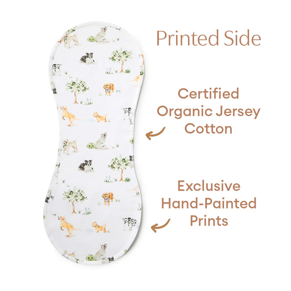 Dog Park Organic Cotton Burp Cloth - Image 6