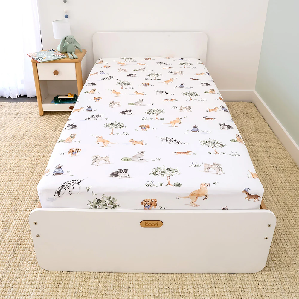 Dog Park Organic Cotton Fitted Sheet - Image 4