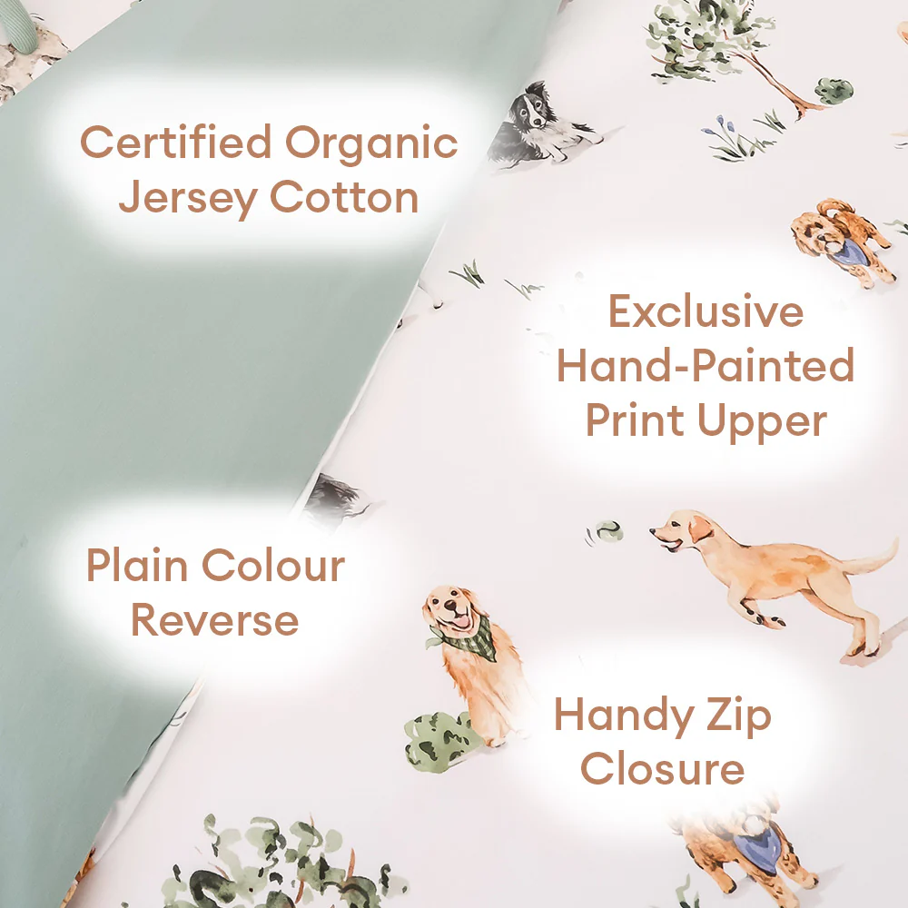 Dog Park Organic Cotton Quilt Cover - Image 5