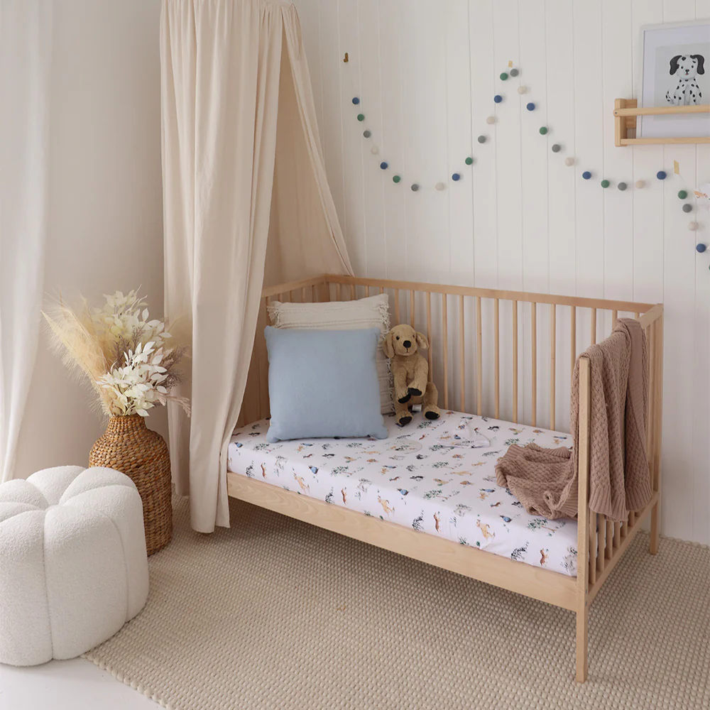 Dog Park Organic Fitted Cot Sheet - Image 4