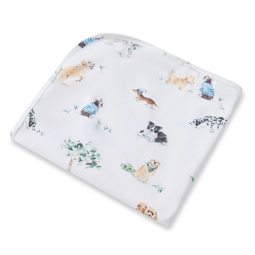 Dog Park Organic Jersey Wrap & Beanie Set - Image 5