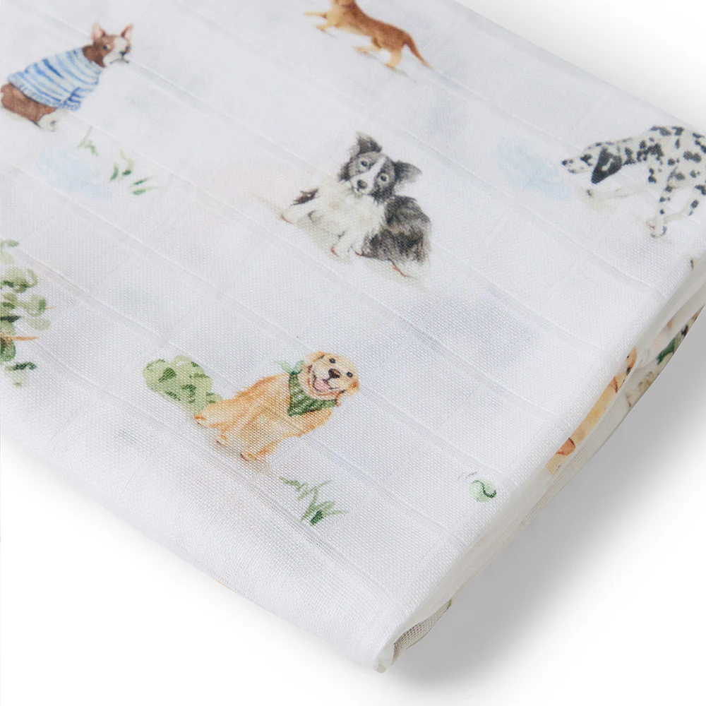 Dog Park Organic Muslin Wrap - Image 4
