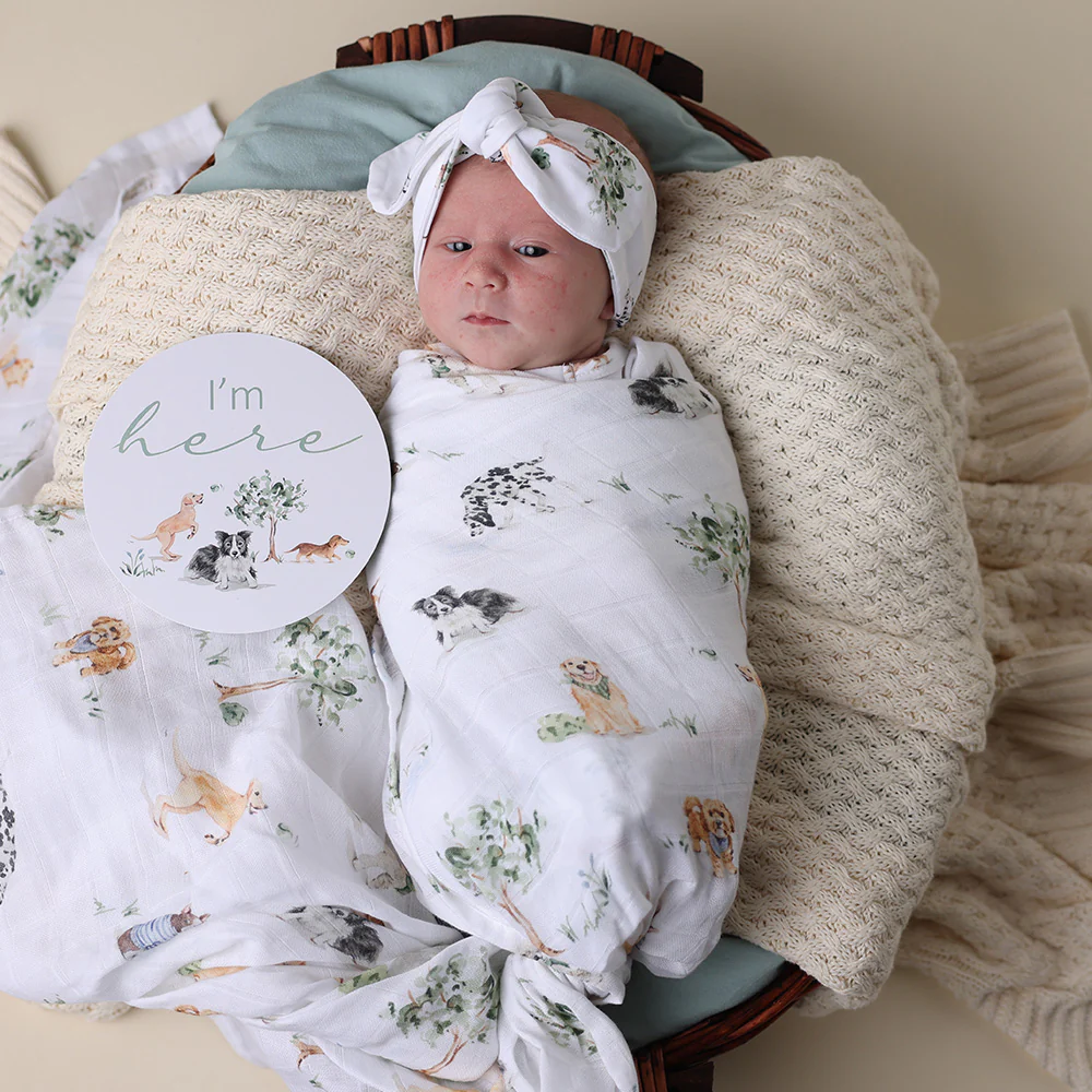 Dog Park Organic Muslin Wrap - Image 5