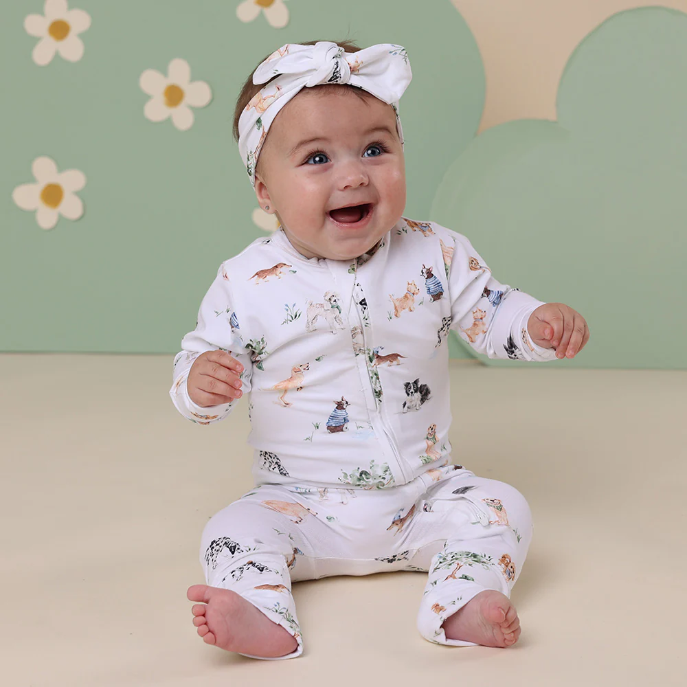 Dog Park Organic Snugglesuit Convertible Romper - Image 3