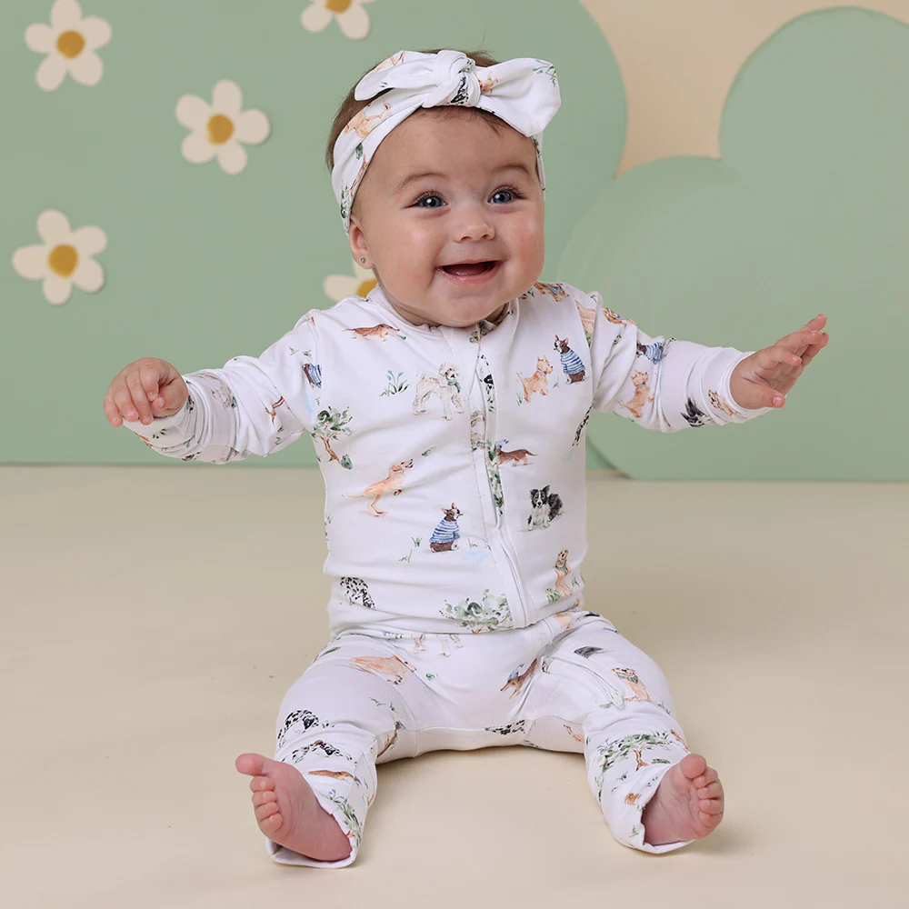 Dog Park Organic Snugglesuit Convertible Romper - Image 5