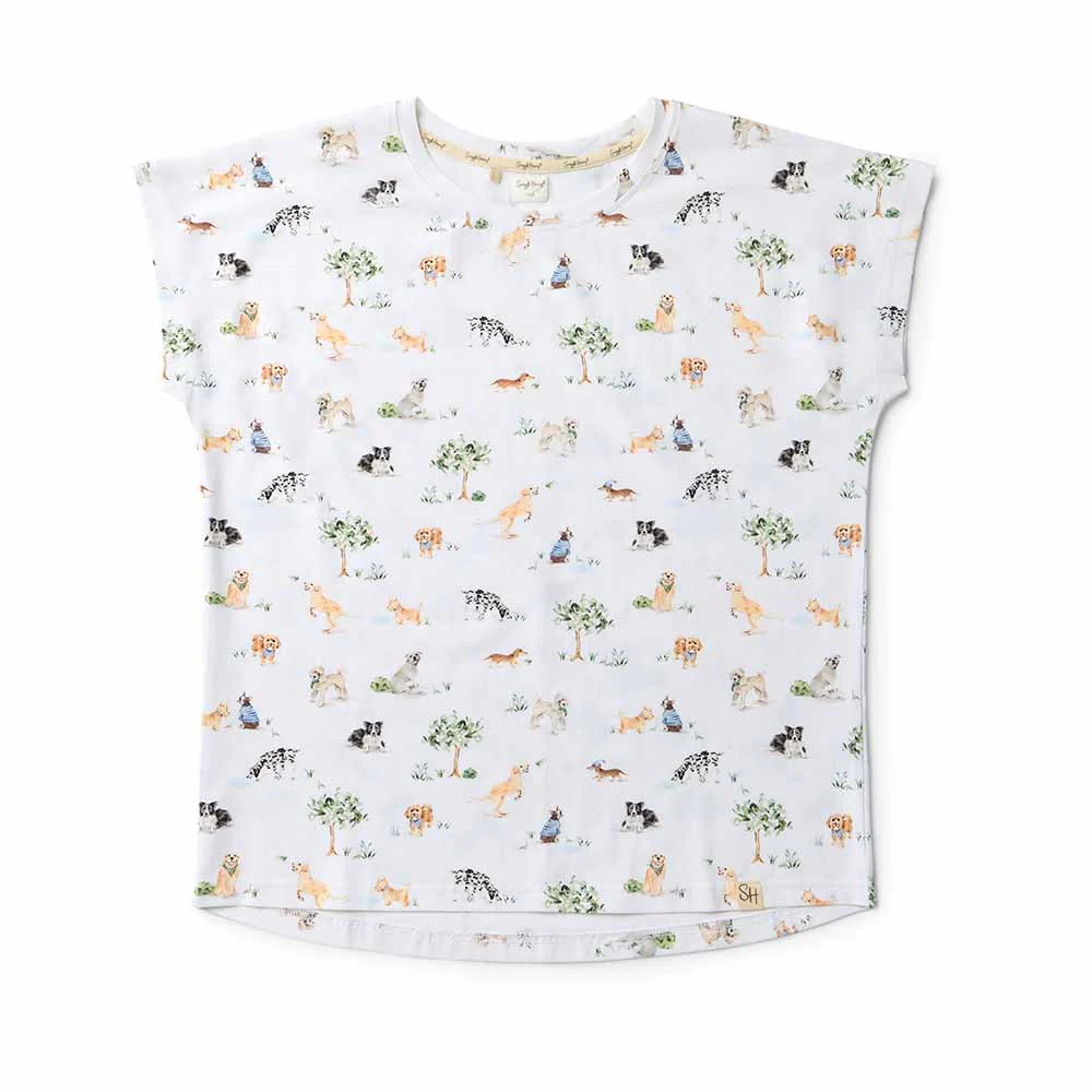Dog Park Organic Womens PJ Set - Image 2