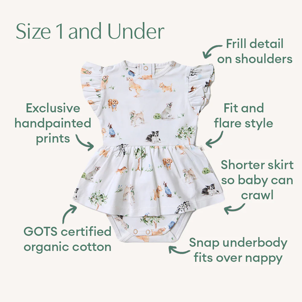 Dog Park Short Sleeve Organic Dress - Image 4
