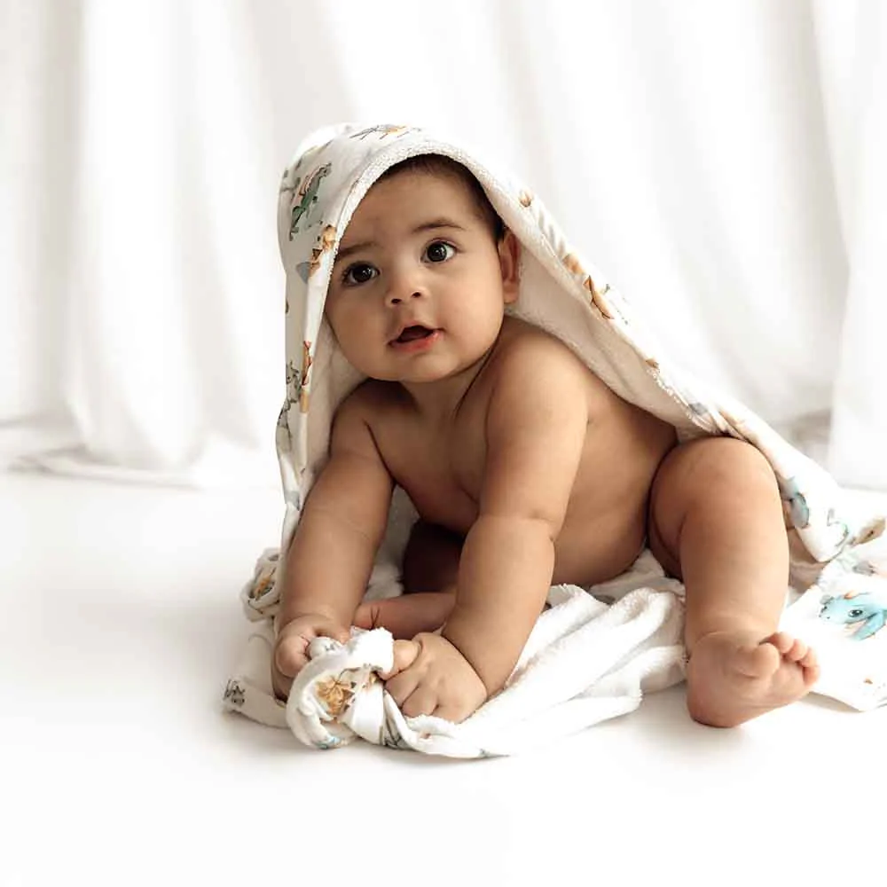Dragon Organic Baby Towel & Wash Cloth Set - Image 4