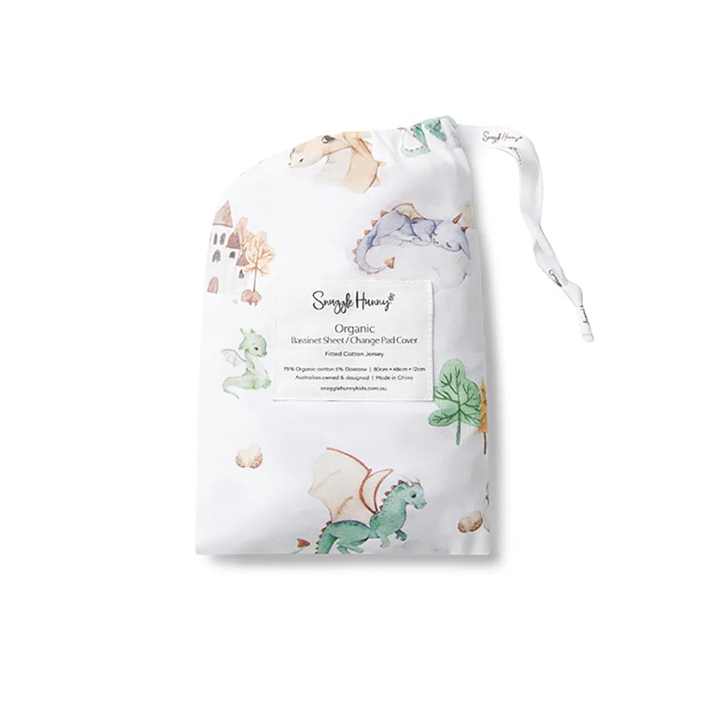 Dragon Organic Bassinet Sheet / Change Pad Cover - Image 11
