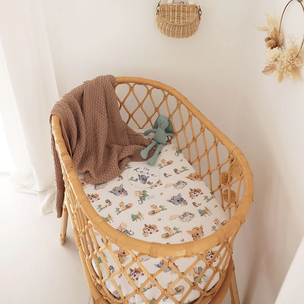 Dragon Organic Bassinet Sheet / Change Pad Cover - Image 4