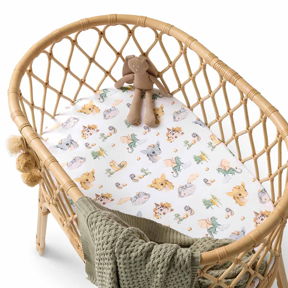Dragon Organic Bassinet Sheet / Change Pad Cover - Image 6