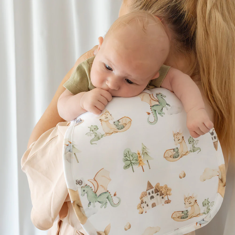 Dragon Organic Cotton Burp Cloth - Image 4