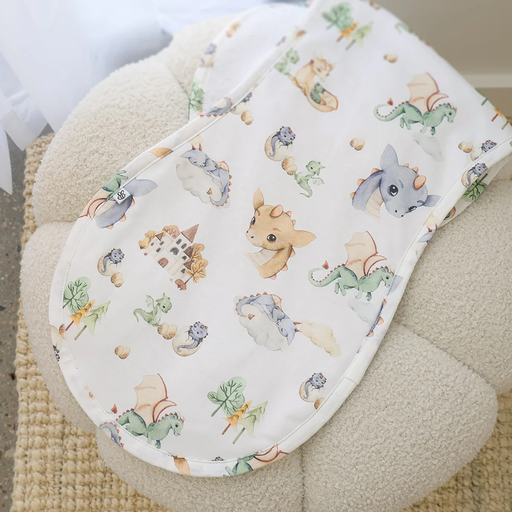 Dragon Organic Cotton Burp Cloth - Image 5