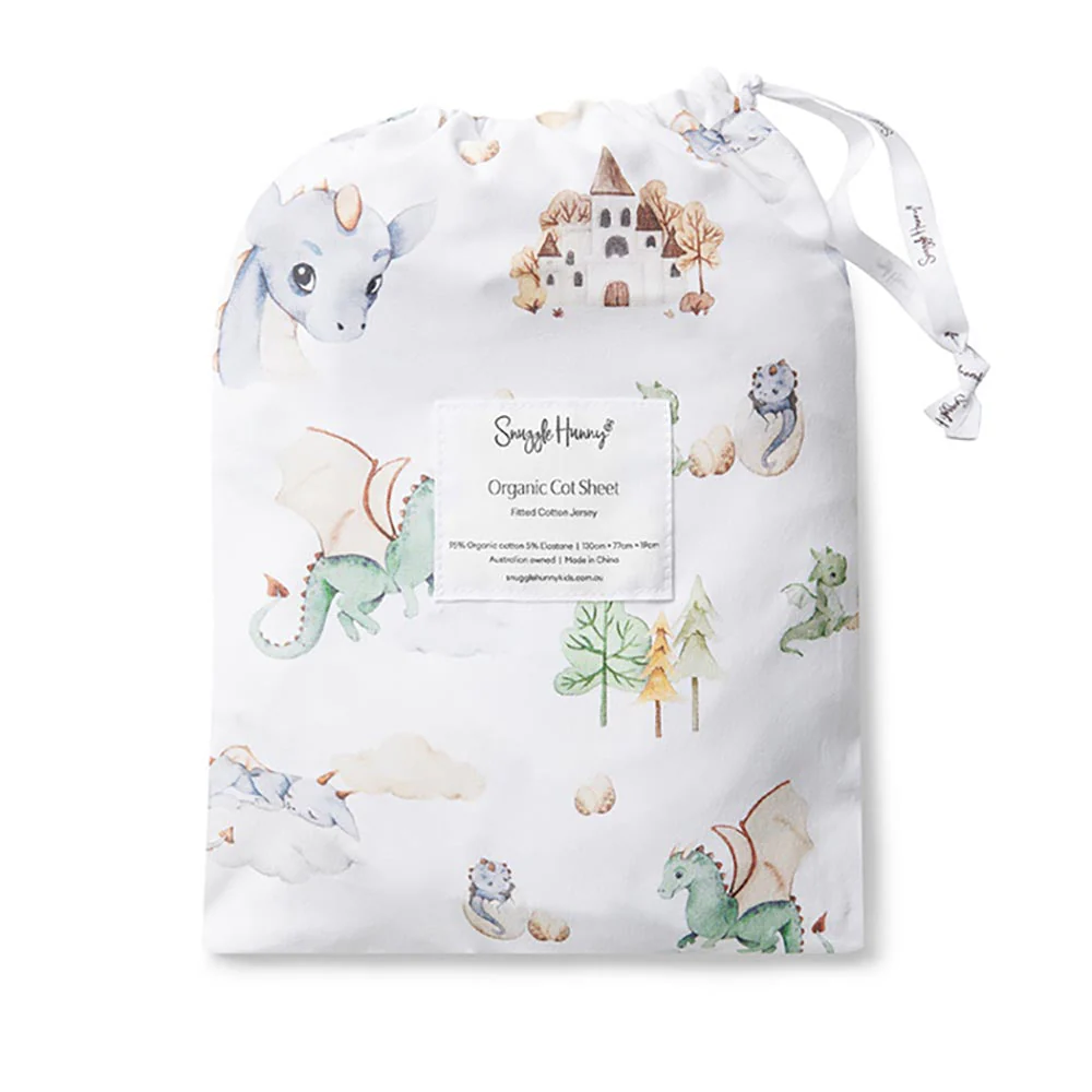 Dragon Organic Fitted Cot Sheet - Image 12