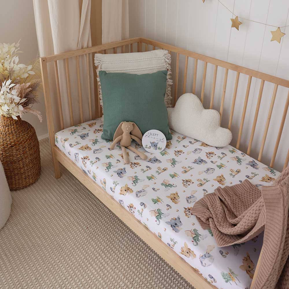 Dragon Organic Fitted Cot Sheet - Image 4
