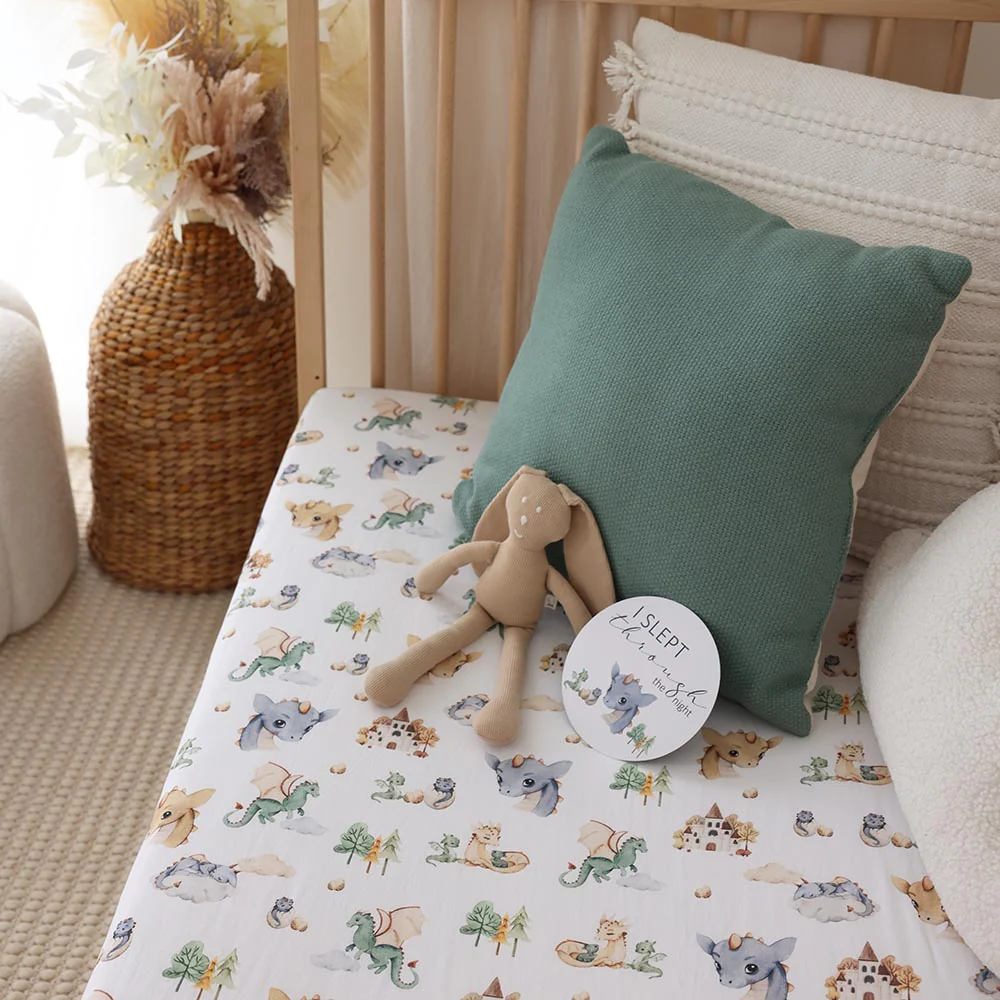 Dragon Organic Fitted Cot Sheet - Image 8