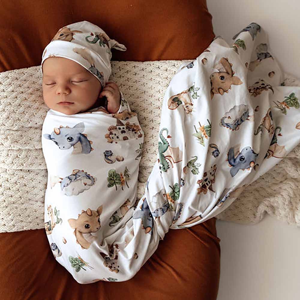 Dragon Organic Jersey Wrap & Beanie Set - Image 5