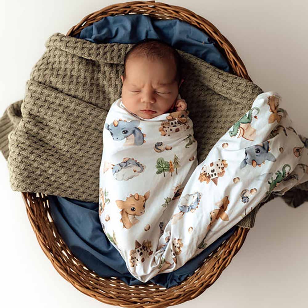 Dragon Organic Jersey Wrap & Beanie Set - Image 8
