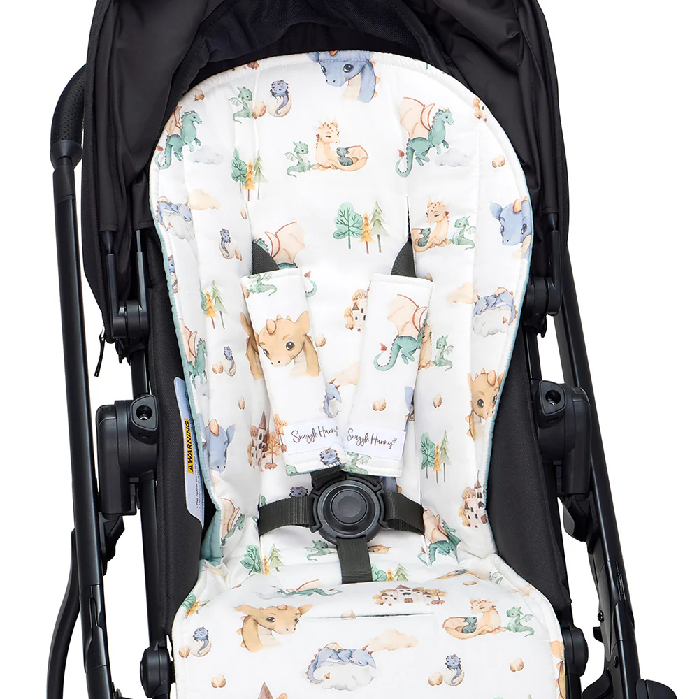 Bundle - Dragon Pram Liner & Strap Cover Set - Image 4