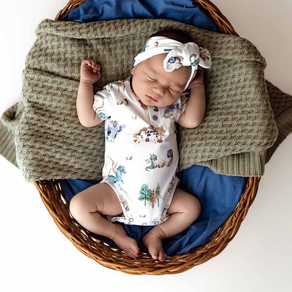 Dragon Short Sleeve Organic Bodysuit - Image 7