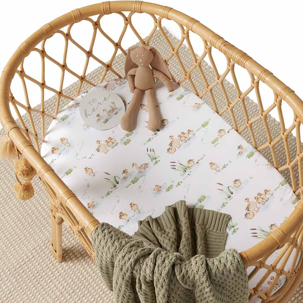 Duck Pond Organic Bassinet Sheet / Change Pad Cover - Image 13
