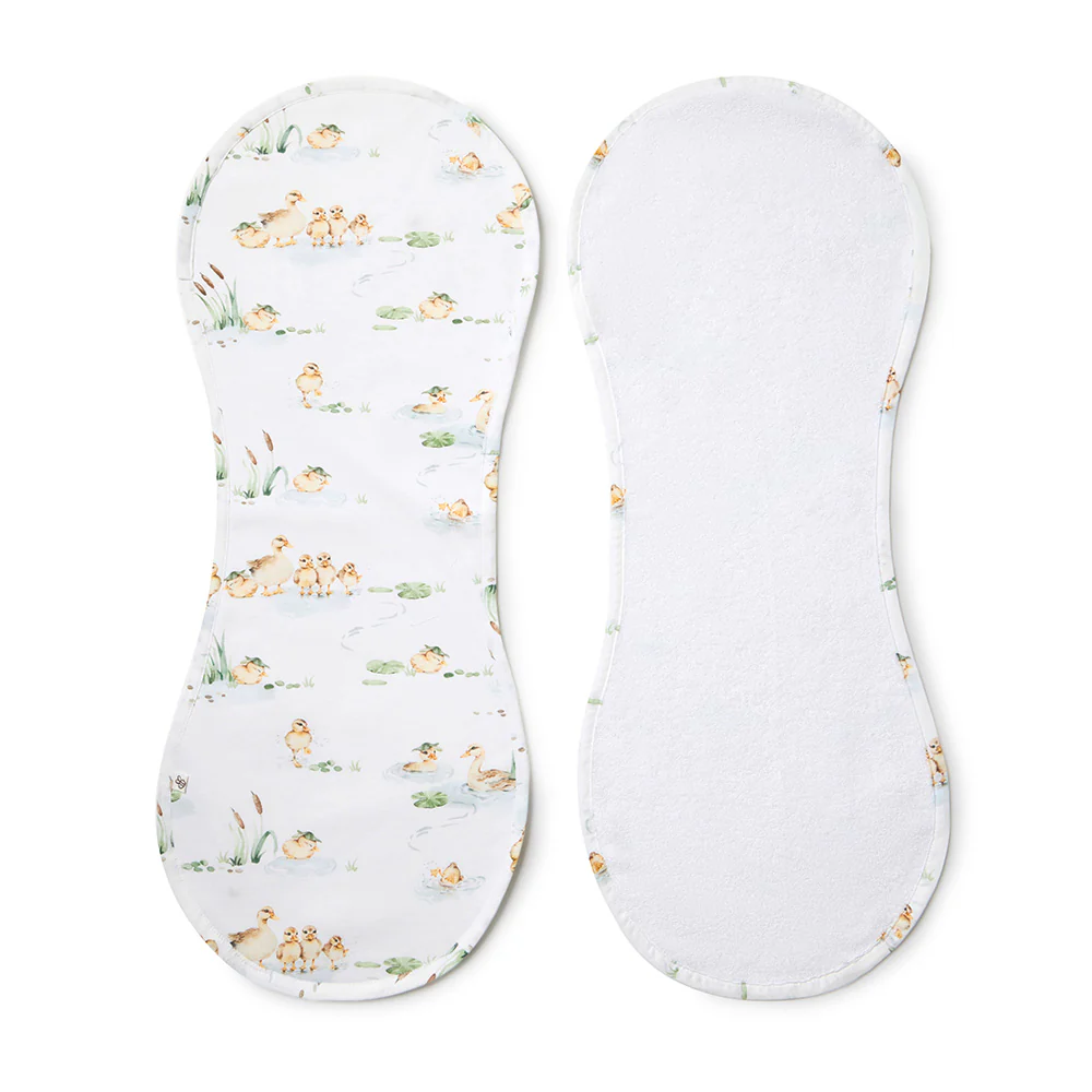 Duck Pond Organic Cotton Burp Cloth - Image 2