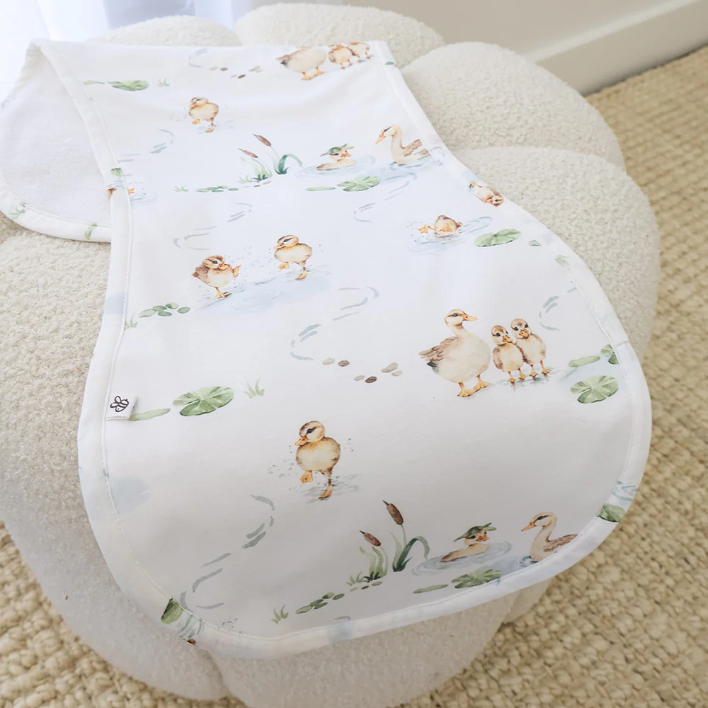 Duck Pond Organic Cotton Burp Cloth - Image 3