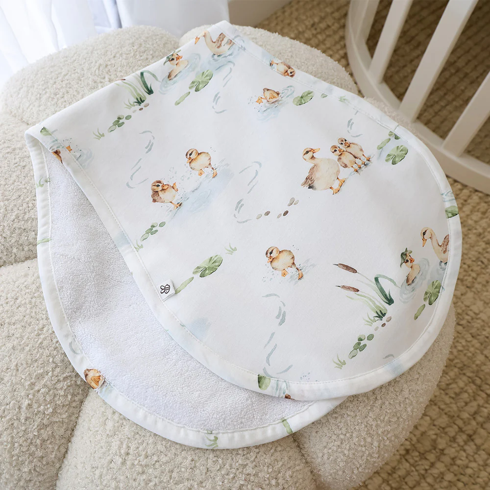 Duck Pond Organic Cotton Burp Cloth - Image 4
