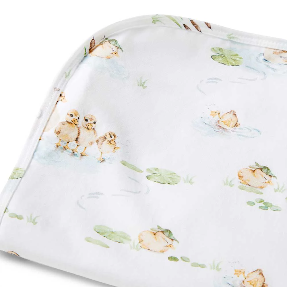 Duck Pond Organic Jersey Wrap & Beanie Set - Image 6