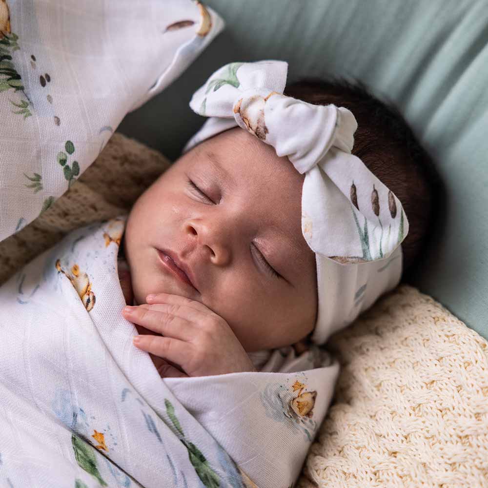 Duck Pond Organic Muslin Wrap - Image 3