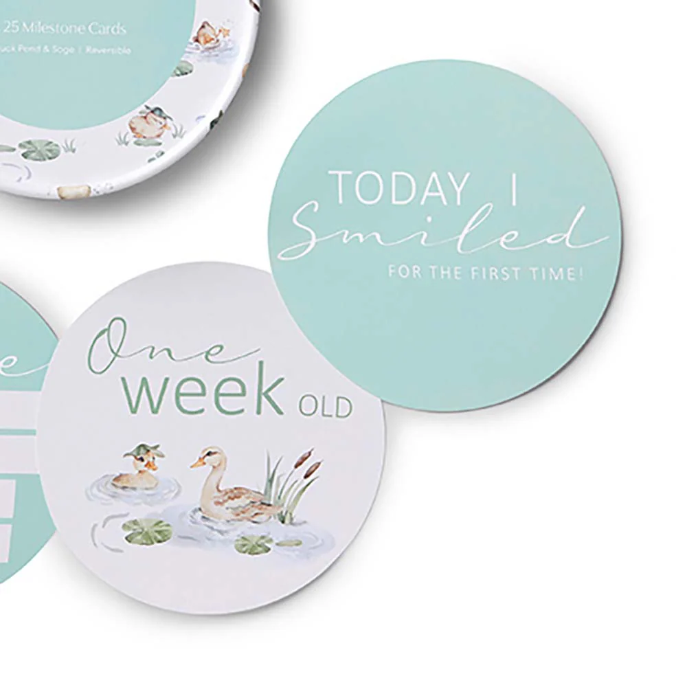 Duck Pond & Sage Reversible Milestone Cards - Image 4