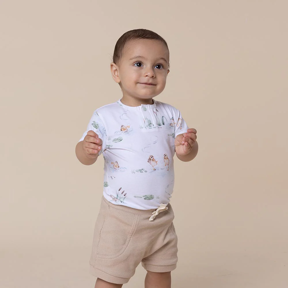 Duck Pond Short Sleeve Organic Bodysuit - Image 3