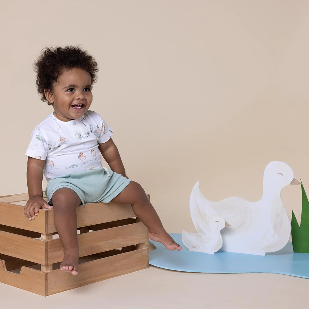 Duck Pond Short Sleeve Organic Bodysuit - Image 9