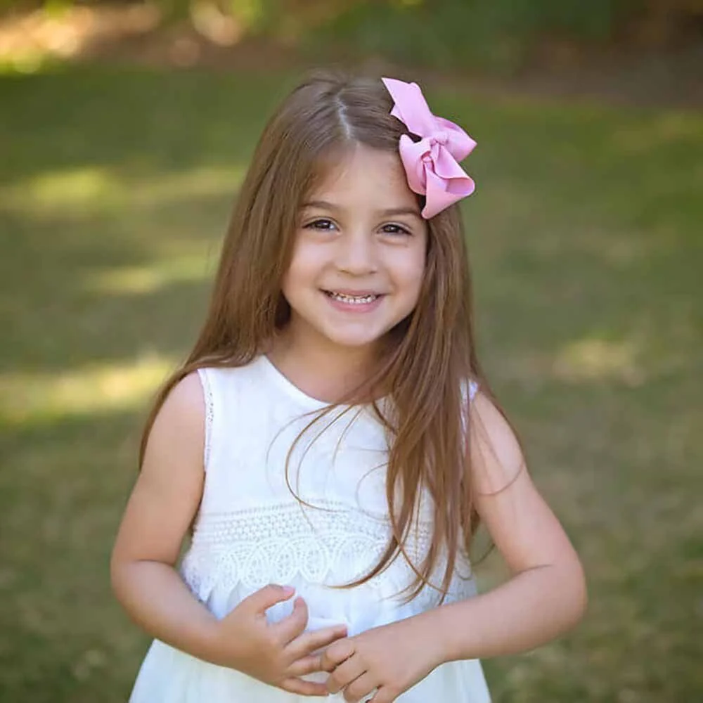 Dusty Pink Bow Hair Clip - Image 3