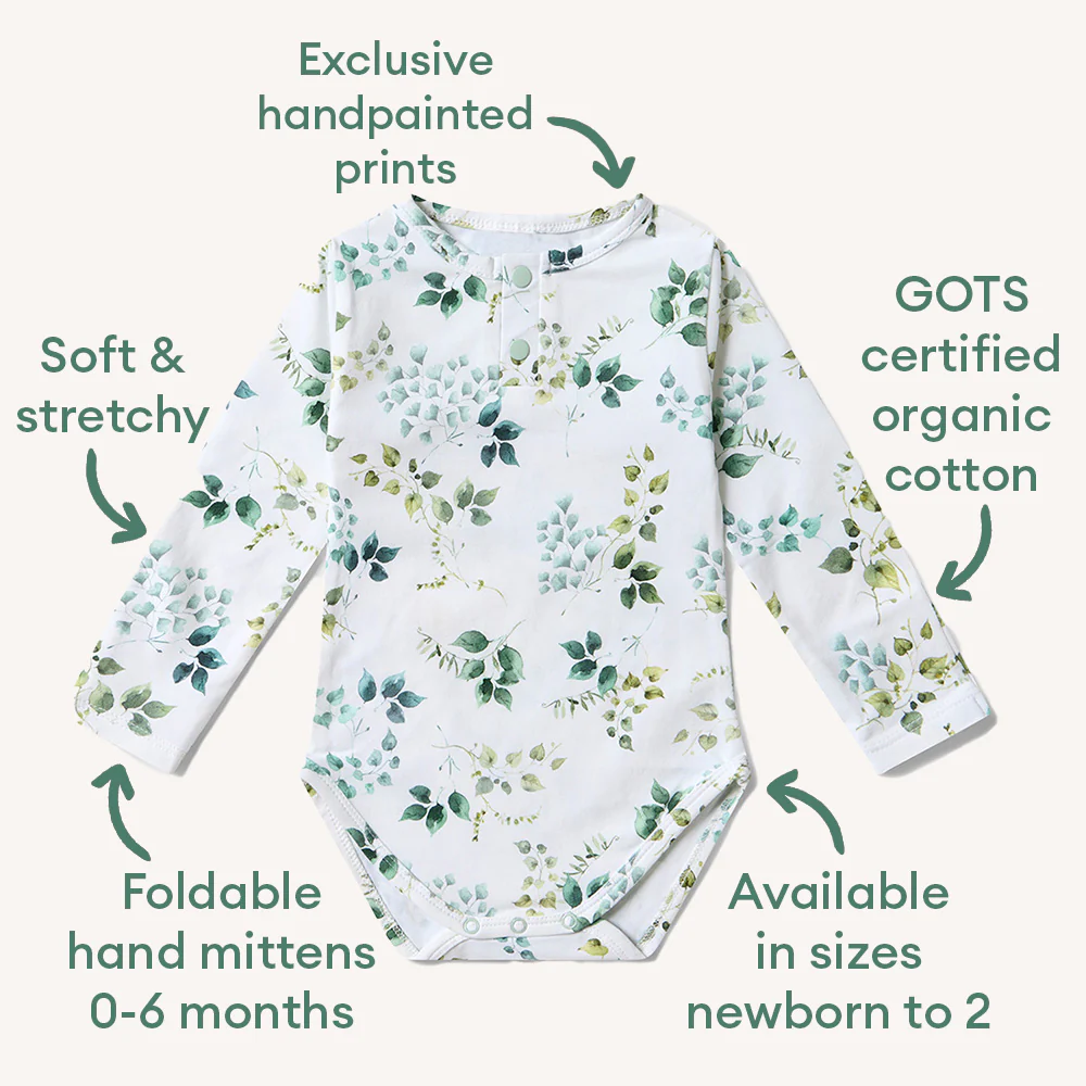 Eden Long Sleeve Organic Bodysuit - Image 4