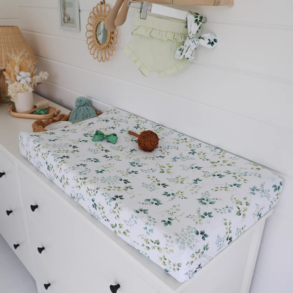 Eden Organic Bassinet Sheet / Change Pad Cover - Image 3