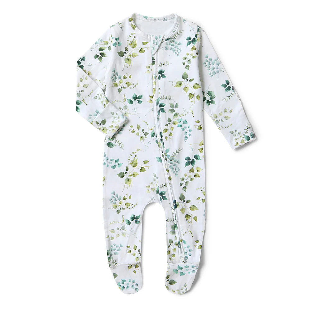 Eden Organic Snuggle Sleepsuit Zip Footie - Image 2
