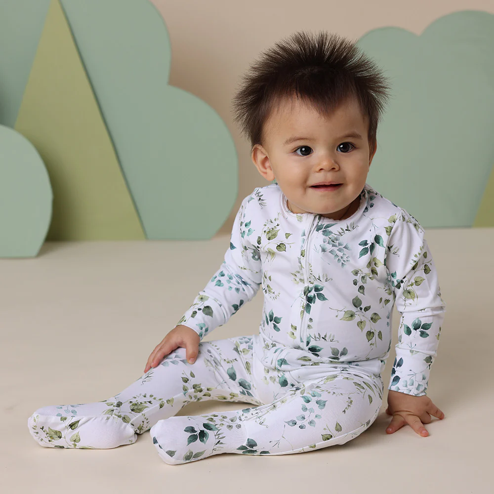 Eden Organic Snuggle Sleepsuit Zip Footie - Image 3