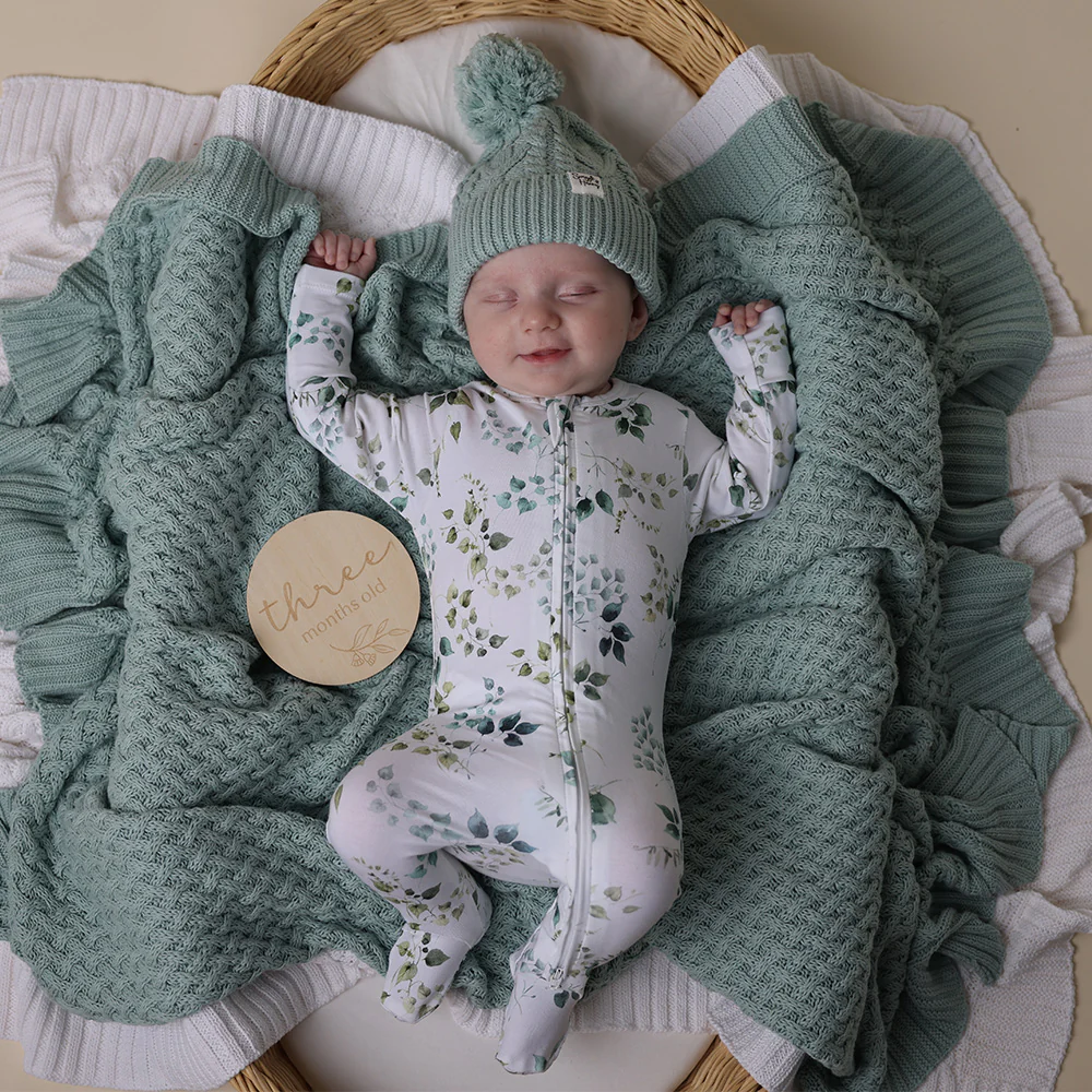Eden Organic Snuggle Sleepsuit Zip Footie - Image 8