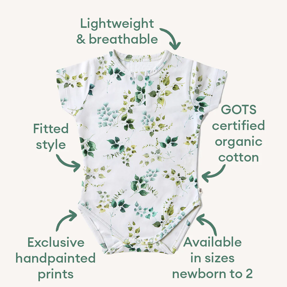 Eden Short Sleeve Organic Bodysuit - Image 4